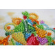 Mini Bead Embroidery Kit on Art Canvas "The heart of the holiday"