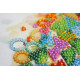 Mini Bead Embroidery Kit on Art Canvas "The heart of the holiday"