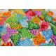 Mini Bead Embroidery Kit on Art Canvas "The heart of the holiday"
