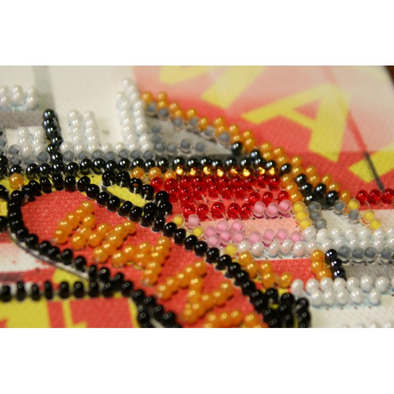 Mini Bead Embroidery Kit on Art Canvas "FC Manchester United"
