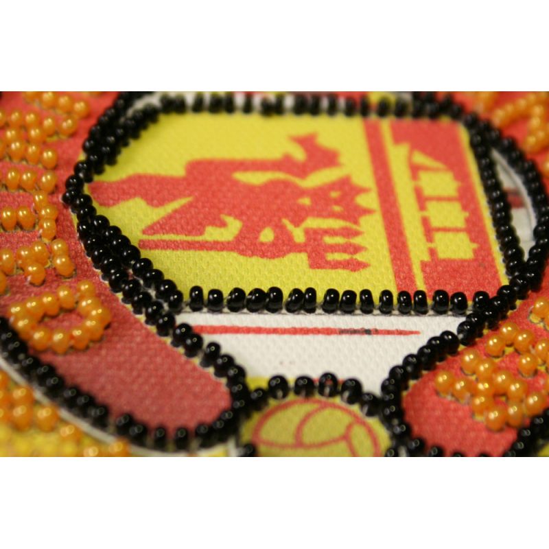 Mini Bead Embroidery Kit on Art Canvas "FC Manchester United"