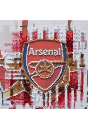 Mini Bead Embroidery Kit on Art Canvas "FC Arsenal"