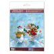 Mini Bead Embroidery Kit on Art Canvas "Snow friend"