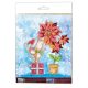 Mini Bead Embroidery Kit on Art Canvas "Winter miracle"