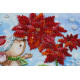 Mini Bead Embroidery Kit on Art Canvas "Winter miracle"