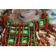 Mini Bead Embroidery Kit on Art Canvas "Christmas goby"