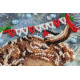 Mini Bead Embroidery Kit on Art Canvas "Christmas goby"