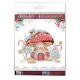 Mini Bead Embroidery Kit on Art Canvas "Winter magic"
