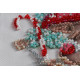 Mini Bead Embroidery Kit on Art Canvas "Winter magic"
