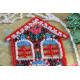 Mini Bead Embroidery Kit on Art Canvas "It's like a fairytale"