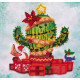Mini Bead Embroidery Kit on Art Canvas "Gifts for everyone"