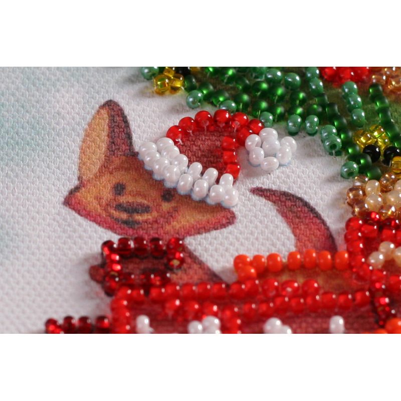 Mini Bead Embroidery Kit on Art Canvas "Gifts for everyone"