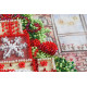 Mini Bead Embroidery Kit on Art Canvas "Under the Christmas tree"
