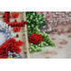 Mini Bead Embroidery Kit on Art Canvas "Under the Christmas tree"