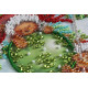 Mini Bead Embroidery Kit on Art Canvas "Cute fun"