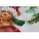 Mini Bead Embroidery Kit on Art Canvas "Cute fun"