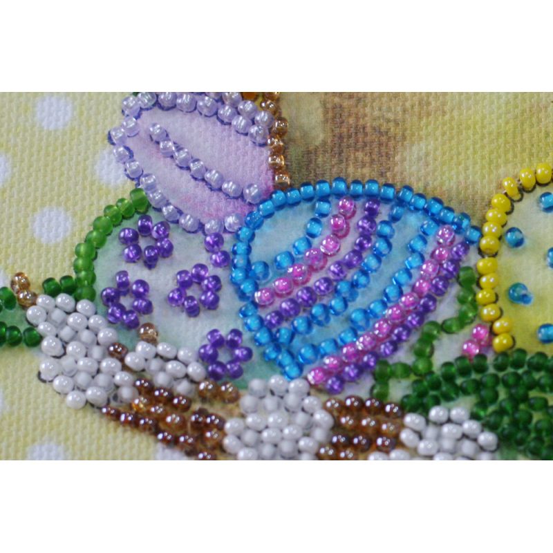 Mini Bead Embroidery Kit on Art Canvas "Holy holiday"