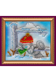 Bead Embroidery Magnet Kit "Teddy bear"