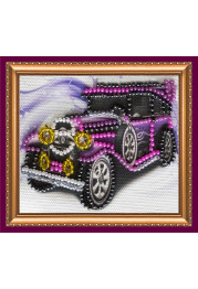Bead Embroidery Magnet Kit "Retro Car"