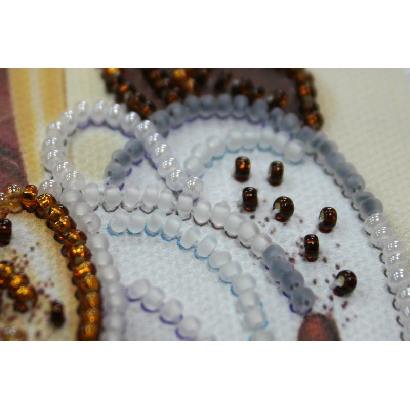 Bead Embroidery Magnet Kit "Latte"