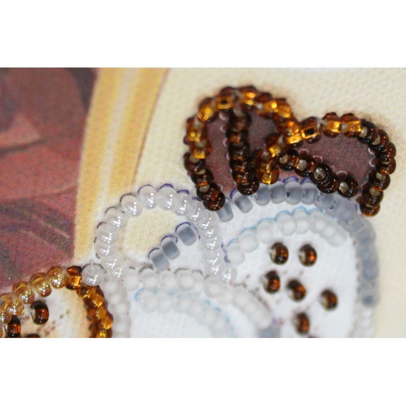 Bead Embroidery Magnet Kit "Latte"