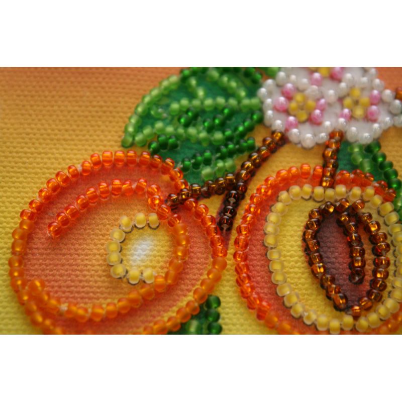 Bead Embroidery Magnet Kit "Apricots"