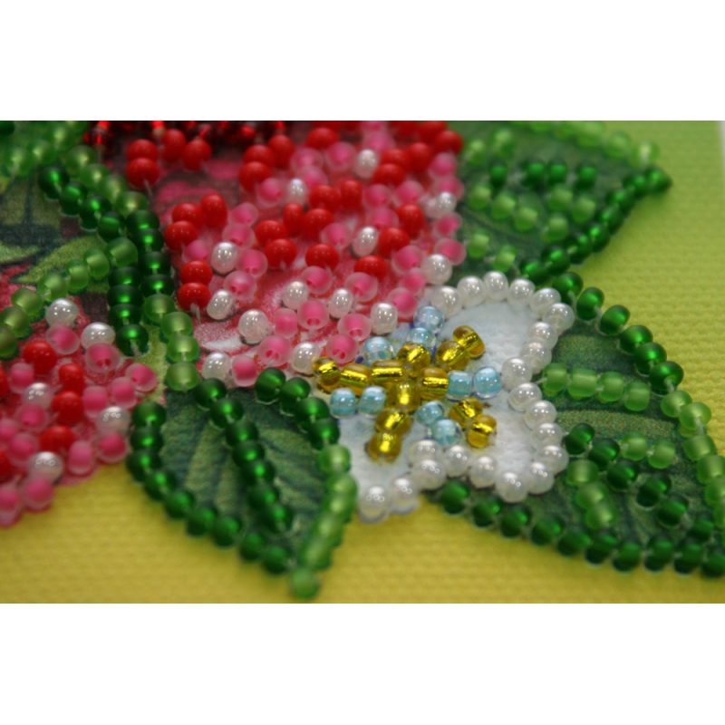 Bead Embroidery Magnet Kit "Raspberry"