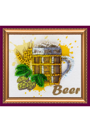 Bead Embroidery Magnet Kit "Beer"