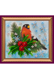 Bead Embroidery Magnet Kit "Bullfinch"