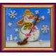 Bead Embroidery Magnet Kit "Snowman – 1"