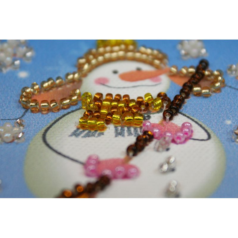 Bead Embroidery Magnet Kit "Snowman – 1"