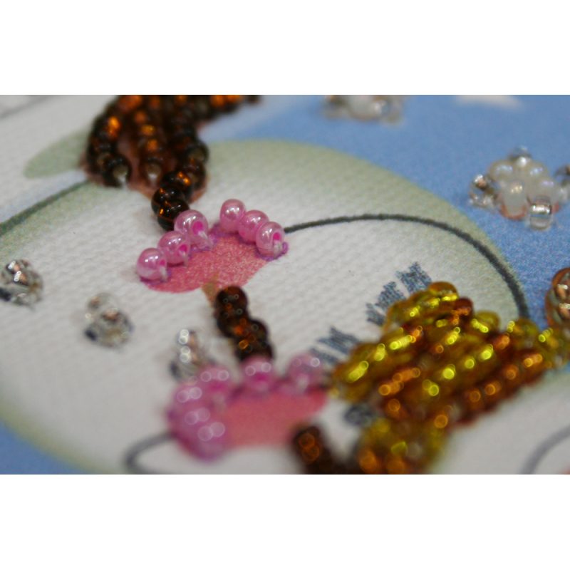 Bead Embroidery Magnet Kit "Snowman – 1"
