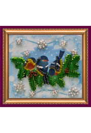 Bead Embroidery Magnet Kit "On the twig – 1"
