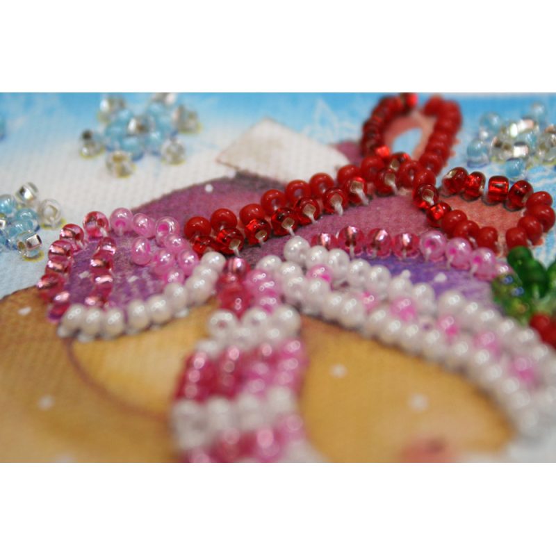 Bead Embroidery Magnet Kit "Happy New Year – 3"