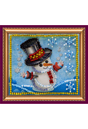 Bead Embroidery Magnet Kit "Happy New Year – 5"