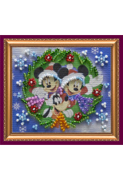 Bead Embroidery Magnet Kit "Happy New Year – 6"
