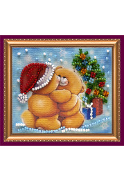 Bead Embroidery Magnet Kit "Happy New Year – 7"