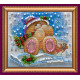 Bead Embroidery Magnet Kit "Happy New Year – 8"