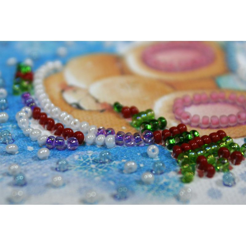 Bead Embroidery Magnet Kit "Happy New Year – 8"