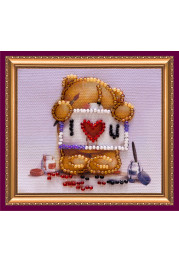 Bead Embroidery Magnet Kit "Happy Valentine's Day – 1"