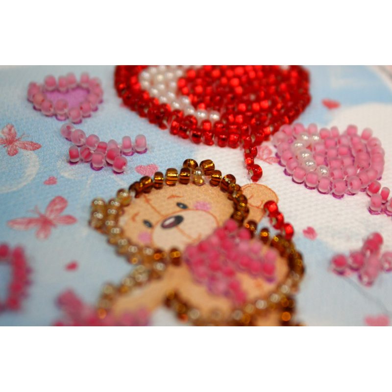 Bead Embroidery Magnet Kit "Air kiss"