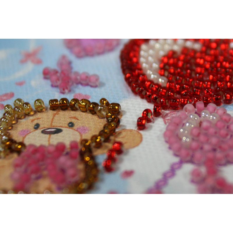 Bead Embroidery Magnet Kit "Air kiss"