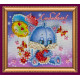 Bead Embroidery Magnet Kit "Rabbits love"