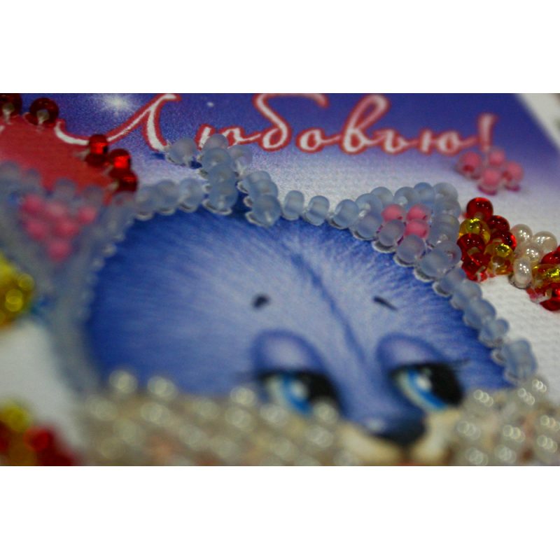 Bead Embroidery Magnet Kit "Rabbits love"