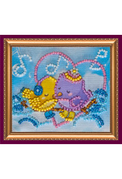 Bead Embroidery Magnet Kit "Music of love"