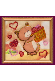 Bead Embroidery Magnet Kit "A basket of happiness"