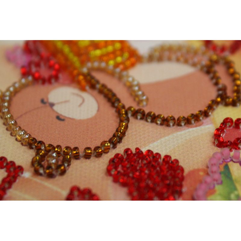 Bead Embroidery Magnet Kit "A basket of happiness"
