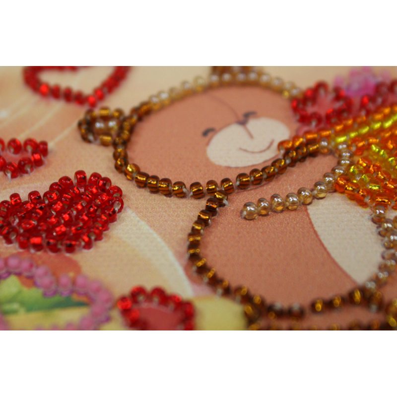Bead Embroidery Magnet Kit "A basket of happiness"