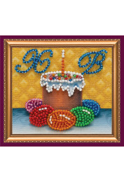 Bead Embroidery Magnet Kit "Easter still-life – 1"