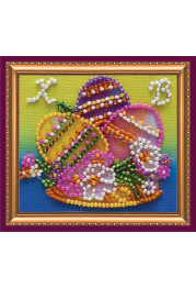 Bead Embroidery Magnet Kit "Easter still-life – 3"